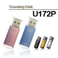 USB Flash Drive 4Gb PQI Traveling Disk U172P Silver