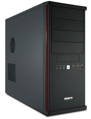 Miditower GigaByte <GZ-X7-BMD500> Black, ATX, ��� ��