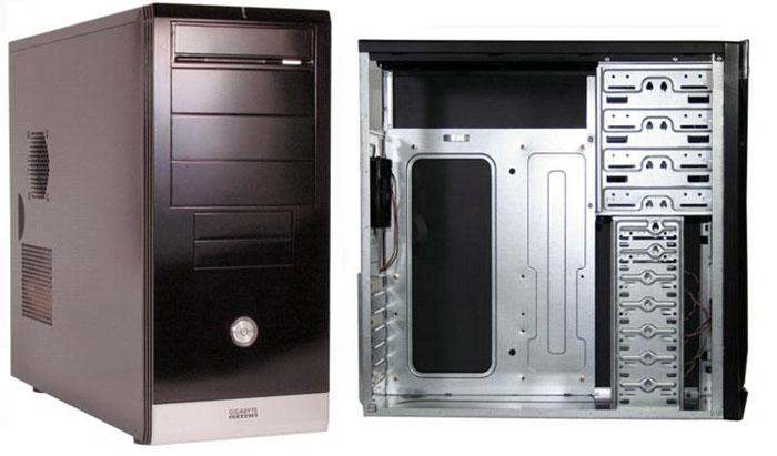 Miditower GigaByte <GZ-KX1> Black, ATX, 400W