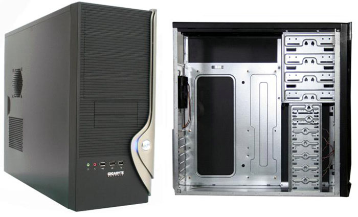 Miditower GigaByte <GZ-KX9> Black, ATX, 400W