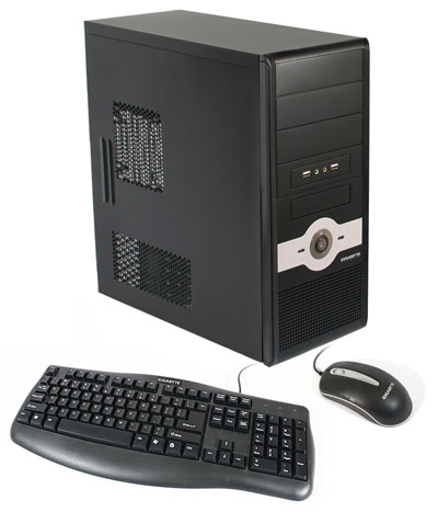 Miditower GigaByte <GZ-PPC3C> Black-Silver, ATX, 350W, ����������+���� USB
