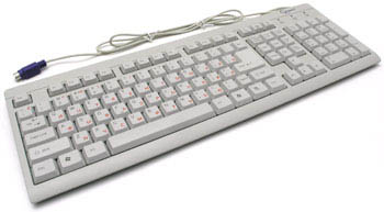 ��-�� Gembird KB-8300-R White 108�� <PS/2>