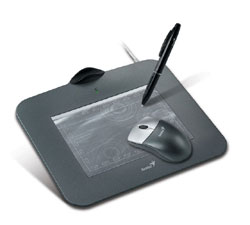 ����. ������� Genius G-Pen 4500 (4" x 5.5", 2000 lpi, 1024 ������, USB)+Cordless Mouse 3btn.+Roll