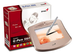 ����. ������� Genius G-Pen 560 (4.5" x 6", 2000 lpi, 1024 ������, USB)