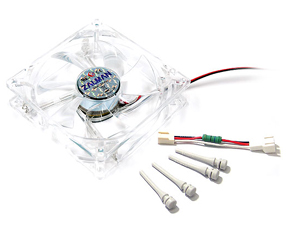 Fan ZALMAN <ZM-F2GL> Fan for m/tower (SMART, Green, 92x92x25mm, 20-35��, 1500-2800��/���)